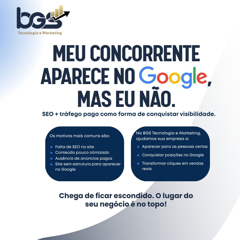 Meu Concorrente Aparece no Google, Mas Eu Não: O Que Fazer?
