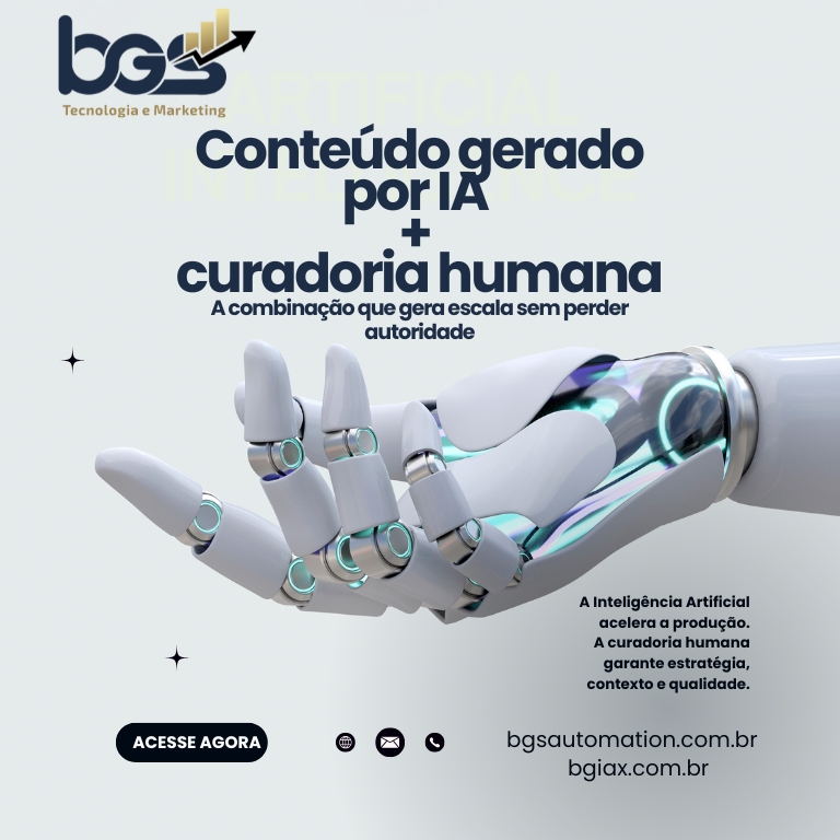 Conteúdo Gerado por IA + Curadoria Humana: A Combinação que Gera Escala sem Perder Autoridade