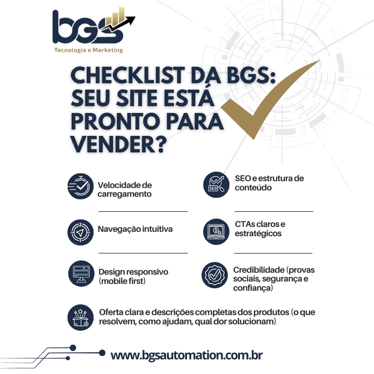 Checklist da BGS: Como Avaliamos Seu Site Antes de Propor Melhorias